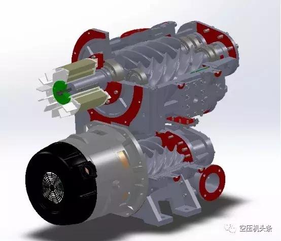 详细讲解螺杆空压机的几大机组系统（动力/主机/进气系统）