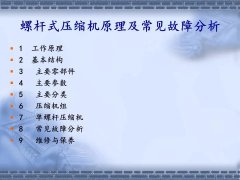 螺杆压缩机原理及常见故障分析，PPT